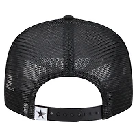 Casquette trucker snapback New Era 9FIFTY Main Dallas Cowboys noire pour homme