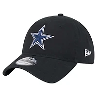 Men's New Era  Black Dallas Cowboys Main 9TWENTY Adjustable Hat