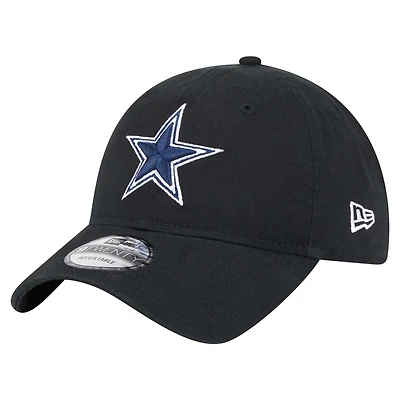 Men's New Era  Black Dallas Cowboys Main 9TWENTY Adjustable Hat
