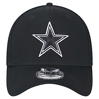 Casquette New Era noire Dallas Cowboys Main B-Dub Neo 39THIRTY Flex pour homme