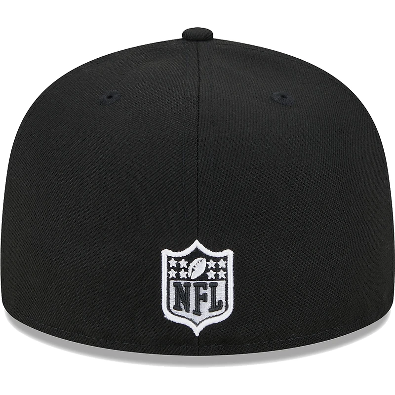 Casquette ajustée 59FIFTY pour hommes des Dallas Cowboys New Era noire avec écusson principal