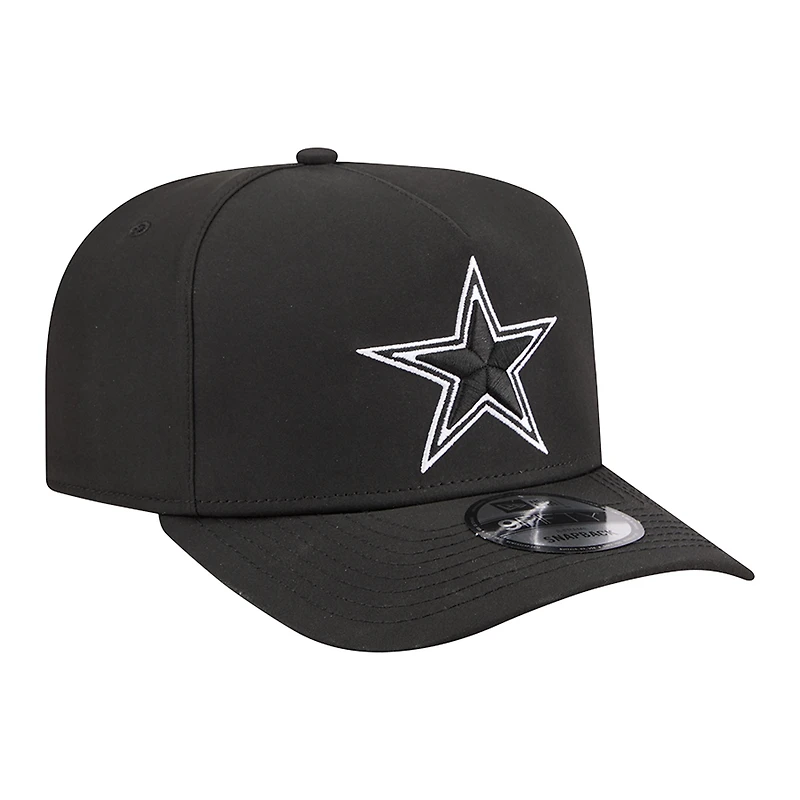 Casquette New Era 9FIFTY pour homme, modèle Dallas Cowboys, noire, en Gore-Tex, avec monture A.