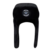 Men's New Era Black Dallas Cowboys Quilted Trapper Hat