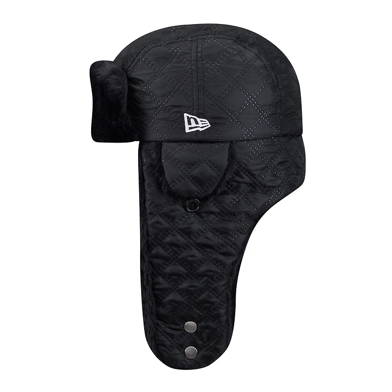 Men's New Era Black Dallas Cowboys Quilted Trapper Hat