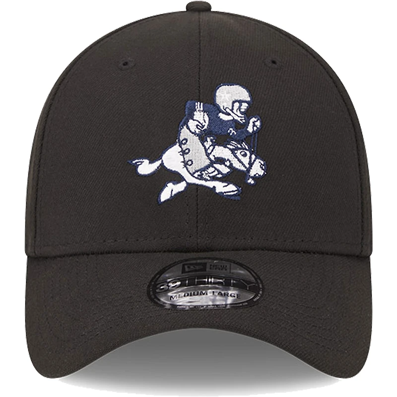 Men's New Era Black Dallas Cowboys Retro Joe Main 39THIRTY Flex Hat
