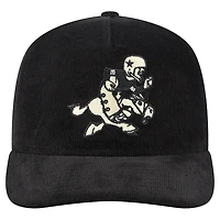 Men's New Era Black Dallas Cowboys Retro Joe Nostalgic Corduroy Golfer Adjustable Hat