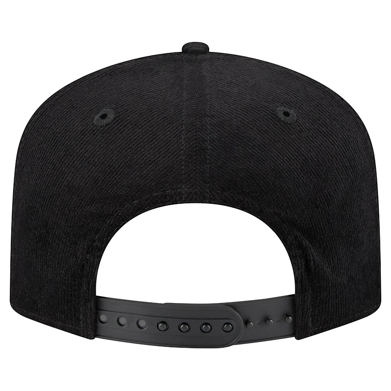 Men's New Era Black Dallas Cowboys Retro Joe Nostalgic Corduroy Golfer Adjustable Hat