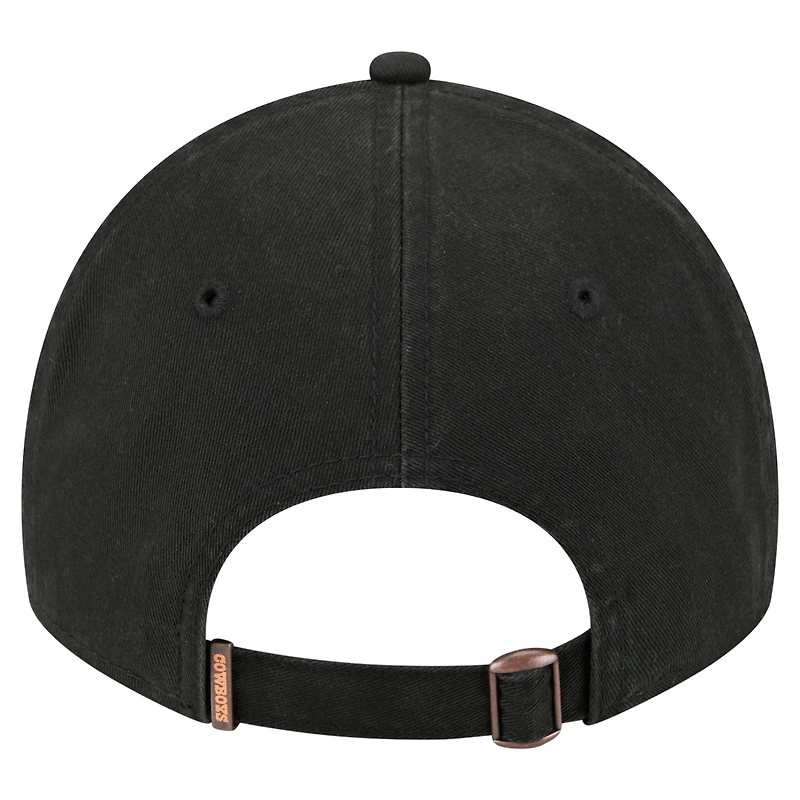 Casquette ajustable Dallas Cowboys Stamp 9TWENTY marron New Era pour homme