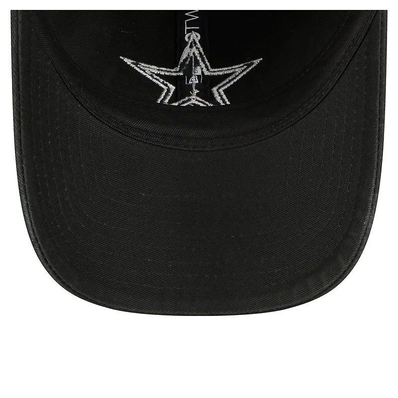 Casquette ajustable New Era noire Dallas Cowboys Stamp 9TWENTY pour homme