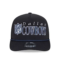 Men's New Era Black Dallas Cowboys Throwback Foam 19TWENTY Adjustable Hat