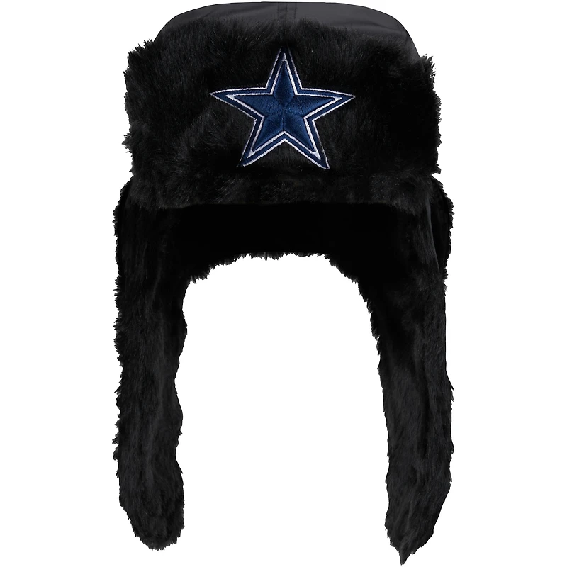 Men's New Era  Black Dallas Cowboys Trapper Hat