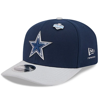 Men's New Era  Blue/Silver Dallas Cowboys 2026 NFL Draft 9SEVENTY Adjustable Hat