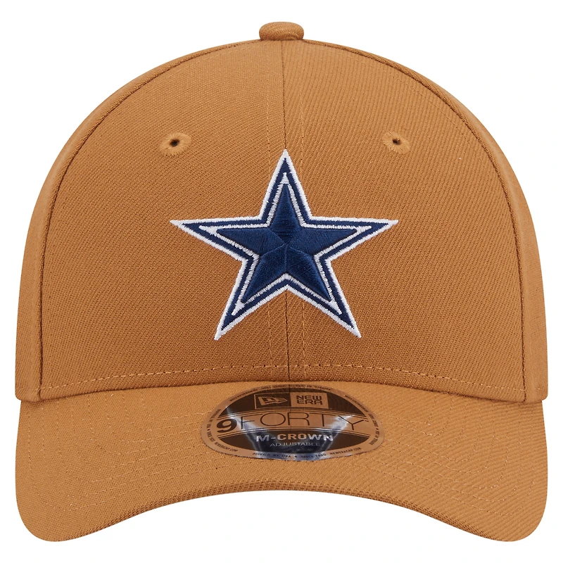Casquette ajustable Main 9FORTY M-Crown bronze des Cowboys de Dallas New Era pour homme