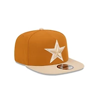 Men's New Era Brown/Light Beige Dallas Cowboys Two-Tone Color Pack A-Frame 9FIFTY Snapback Hat