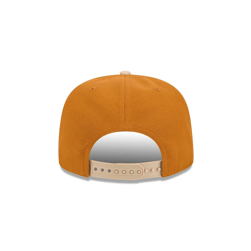 Men's New Era Brown/Light Beige Dallas Cowboys Two-Tone Color Pack A-Frame 9FIFTY Snapback Hat