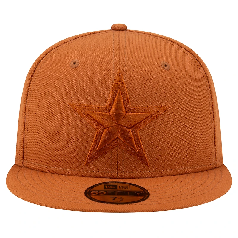 Casquette ajustée 59FIFTY marron des Dallas Cowboys New Era pour hommes