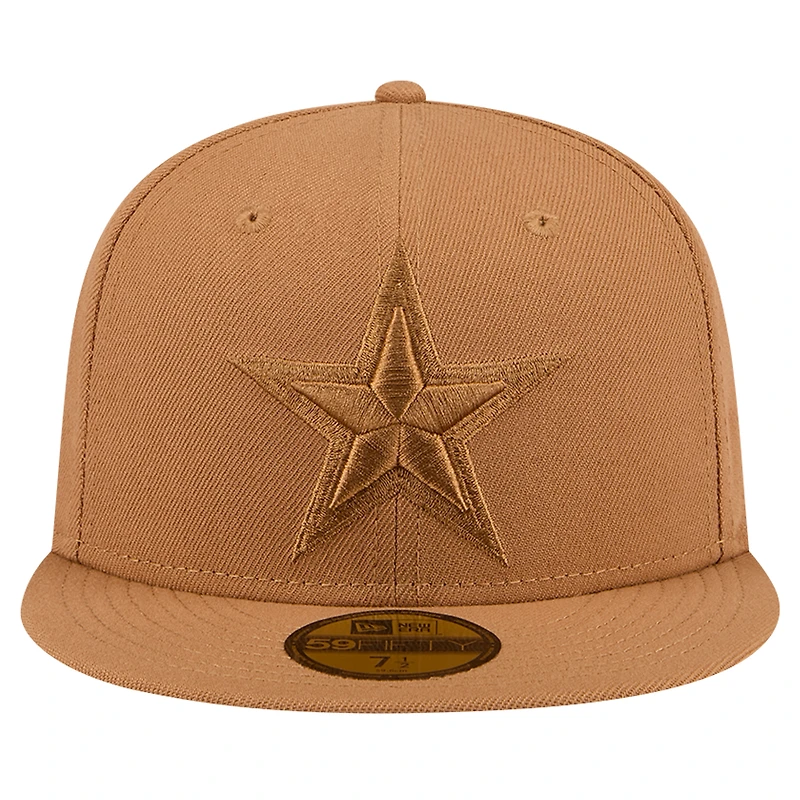 Men's New Era Brown Dallas Cowboys Color Pack 59FIFTY Fitted Hat