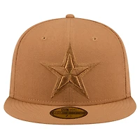 Men's New Era Brown Dallas Cowboys Color Pack 59FIFTY Fitted Hat