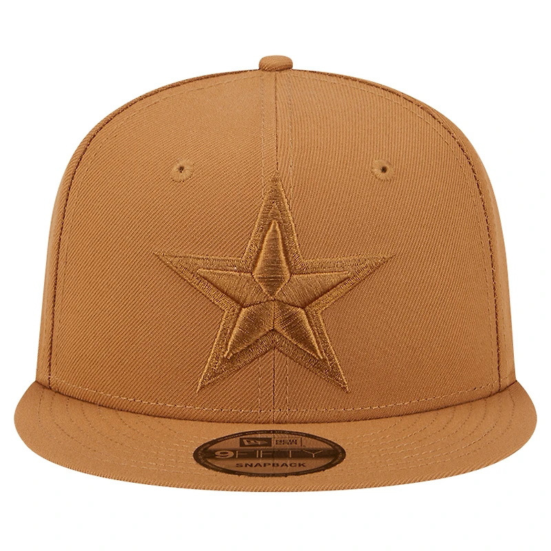 Casquette Snapback 9FIFTY New Era pour hommes des Dallas Cowboys marron