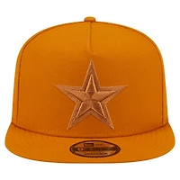 Casquette snapback A-Frame 9FIFTY marron pour homme, motif Dallas Cowboys, New Era
