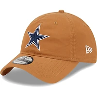 Men's New Era  Brown Dallas Cowboys  Main Core Classic 2.0 9TWENTY Adjustable Hat