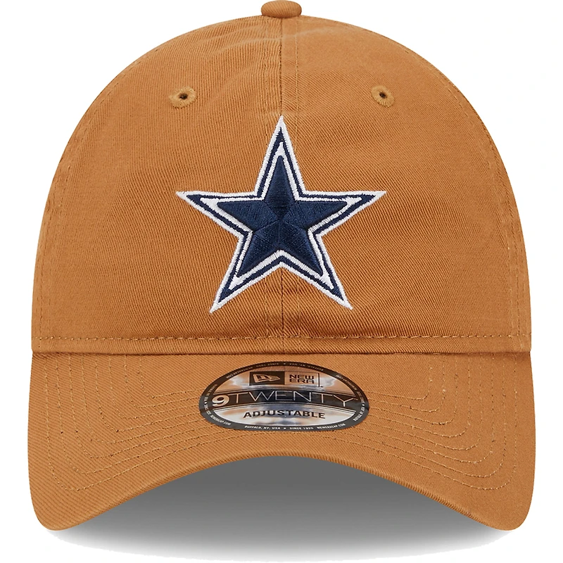 Men's New Era  Brown Dallas Cowboys  Main Core Classic 2.0 9TWENTY Adjustable Hat