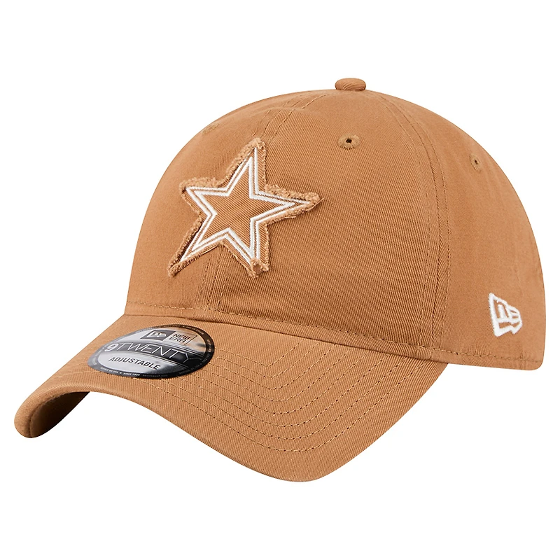 Men's New Era Brown Dallas Cowboys Stamp 9TWENTY Adjustable Hat