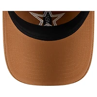 Men's New Era Brown Dallas Cowboys Stamp 9TWENTY Adjustable Hat
