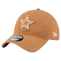 Men's New Era Brown Dallas Cowboys Stamp 9TWENTY Adjustable Hat