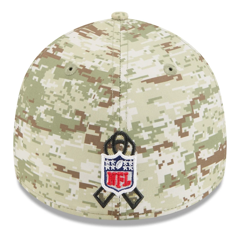 Men's New Era  Camo/Dark Green Dallas Cowboys 2025 Salute to Service 39THIRTY Flex Hat