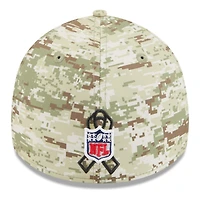 Men's New Era  Camo/Dark Green Dallas Cowboys 2025 Salute to Service 39THIRTY Flex Hat