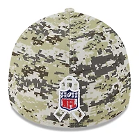 Casquette flexible New Era camouflage Dallas Cowboys 2023 Salute To Service 39THIRTY pour hommes