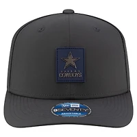 Casquette ajustable New Era anthracite Dallas Cowboys 2025 Sideline pour homme, modèle 9SEVENTY, idéale pour les temps froids.