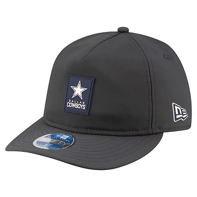 Men's New Era Charcoal Dallas Cowboys 2025 Sideline Cold Weather Retro Crown 59FIFTY Fitted Hat