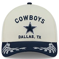 Casquette ajustable New Era 9FORTY A-Frame M-Crown pour homme, crème/bleu marine, Dallas Cowboys, draft NFL 2025
