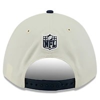 Casquette ajustable New Era 9FORTY A-Frame M-Crown pour homme, crème/bleu marine, Dallas Cowboys, draft NFL 2025