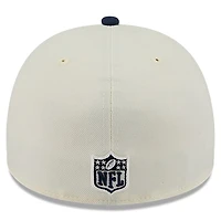 Men's New Era Cream/Navy Dallas Cowboys 2025 NFL Draft A-Frame 59FIFTY Fitted Hat