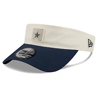 Men's New Era  Cream/Navy Dallas Cowboys 2026 NFL Training Camp Adjustable Visor