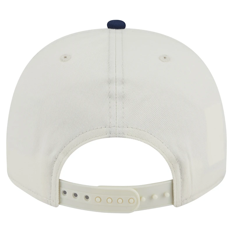 Casquette ajustable 9FIFTY à motif chaînette New Era pour homme, crème/bleu marine, des Cowboys de Dallas