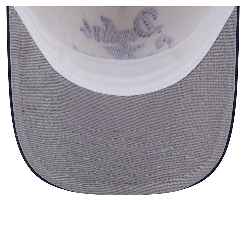 Casquette ajustable 9FIFTY à motif chaînette New Era pour homme, crème/bleu marine, des Cowboys de Dallas
