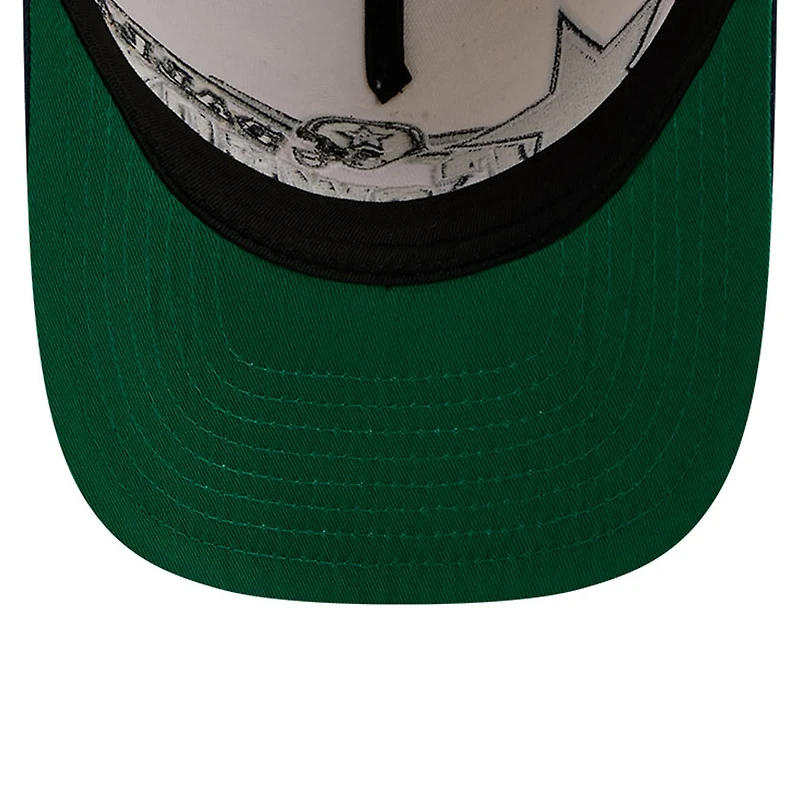 Casquette ajustable New Era crème/marine Dallas Cowboys Classic A-Frame 9FIFTY pour homme