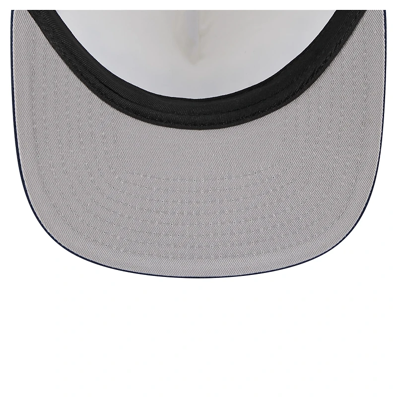 Men's New Era Cream/Navy Dallas Cowboys Cutout A-Frame 9FIFTY Snapback Hat