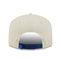 Men's New Era Cream/Royal Dallas Cowboys Golf Flag 19TWENTY Adjustable Hat