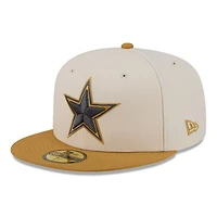 Men's New Era  Cream/Tan Dallas Cowboys Two-Tone Color Pack 59FIFTY Fitted Hat