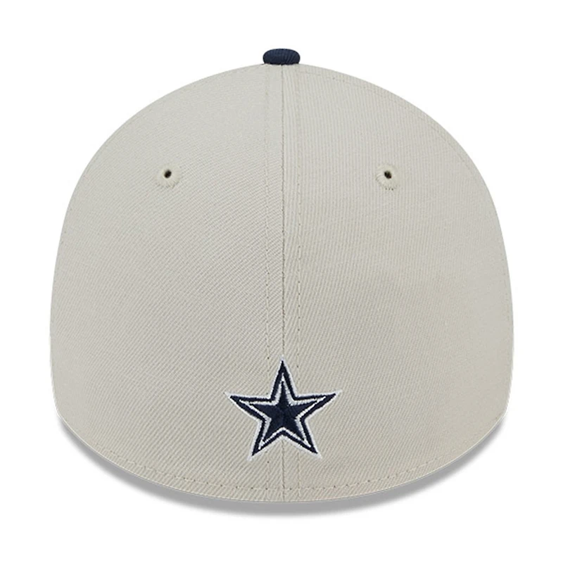 Casquette Flex New Era Dallas Cowboys 2023 NFL Draft 39THIRTY crème pour homme