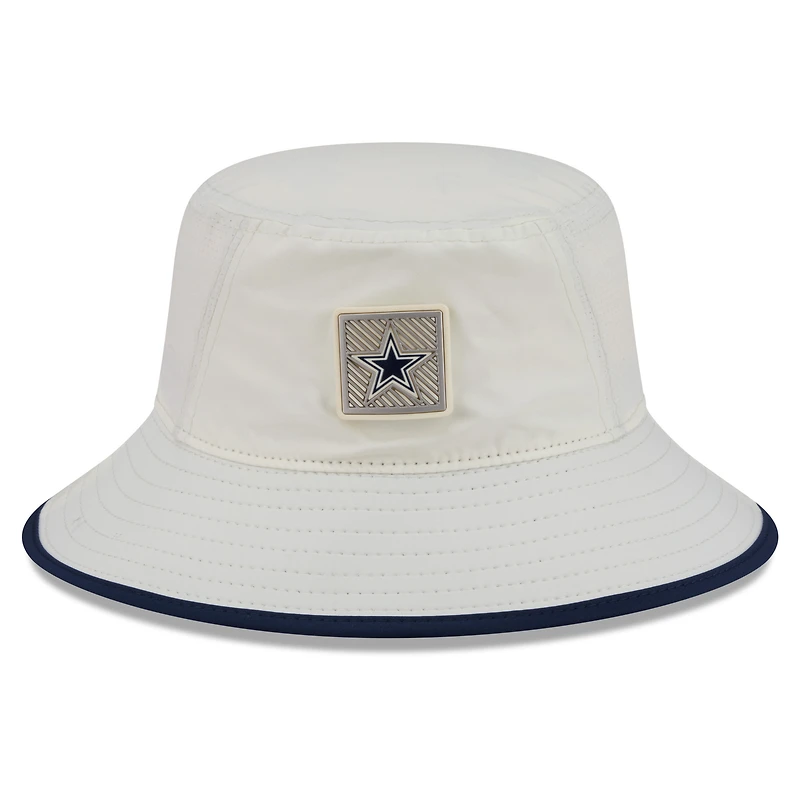 Men's New Era Cream Dallas Cowboys 2026 NFL Training Camp Sport Bucket Hat