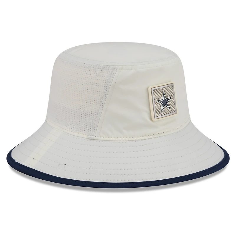 Men's New Era Cream Dallas Cowboys 2026 NFL Training Camp Sport Bucket Hat