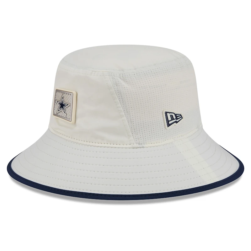 Men's New Era Cream Dallas Cowboys 2026 NFL Training Camp Sport Bucket Hat