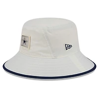 Men's New Era  Cream Dallas Cowboys 2026 NFL Training Camp Sport Bucket Hat