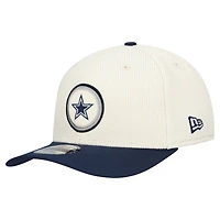 Casquette ajustable 9SEVENTY en velours côtelé Loyal des Cowboys de Dallas New Era pour homme, couleur crème